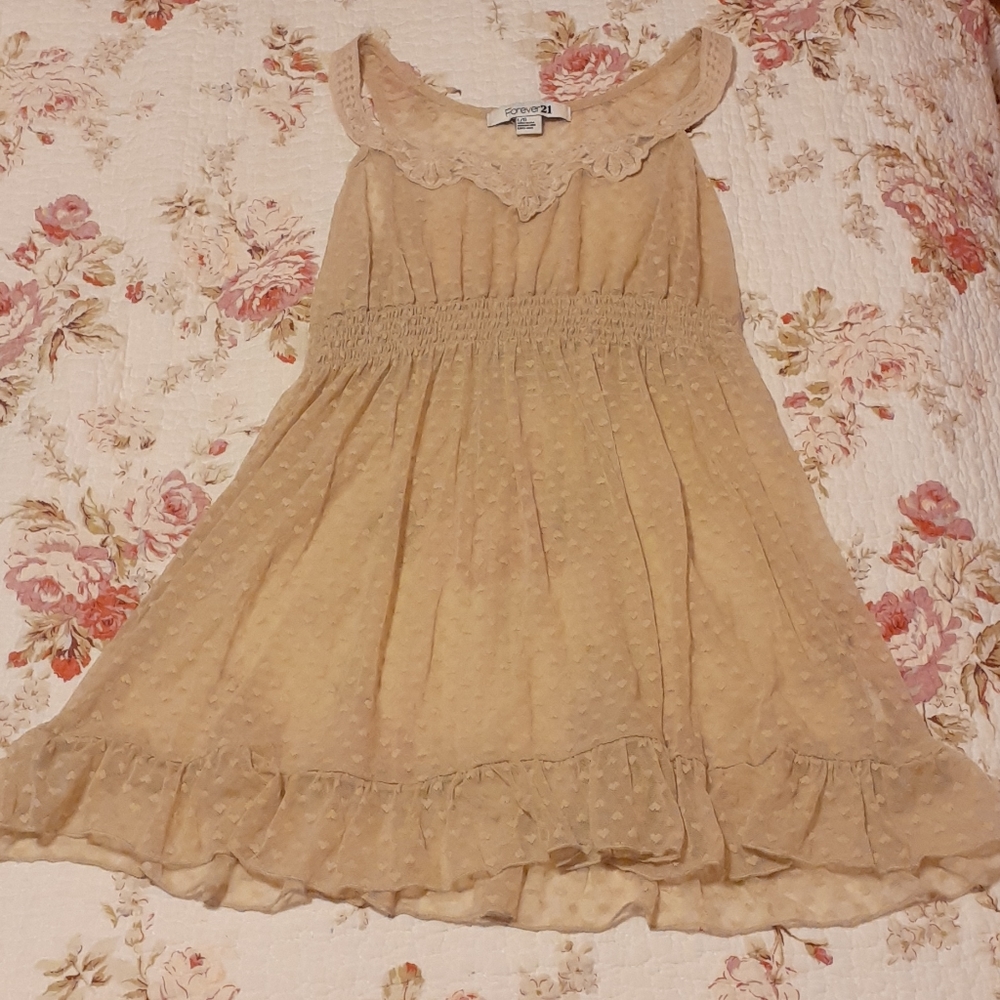 Forever 21 Sheer Top with Hearts